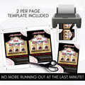 modern masculine las vegas theme casino invitations